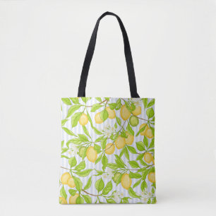 Bolso De Tela Rama de árbol de limón: patrón sin soldadura a ray