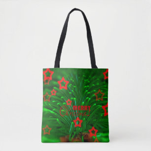 Bolso De Tela Rama de Árboles de Navidad y Estrellas