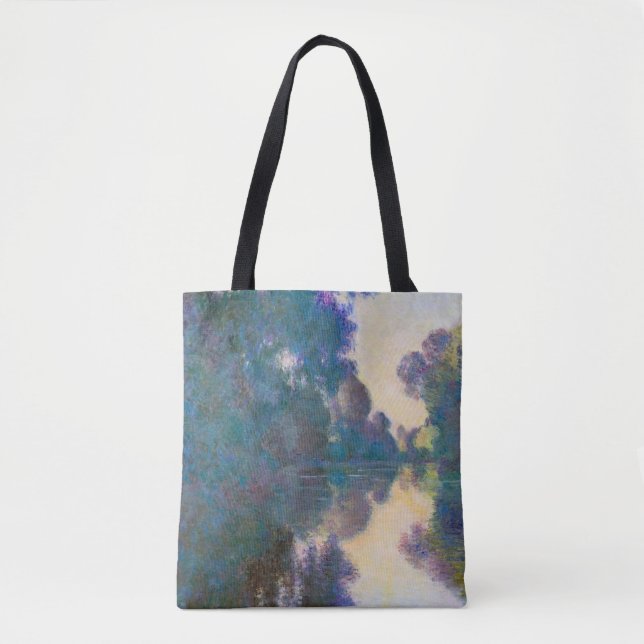 Bolso De Tela Rama del Sena cerca de Giverny, Monet (Anverso)