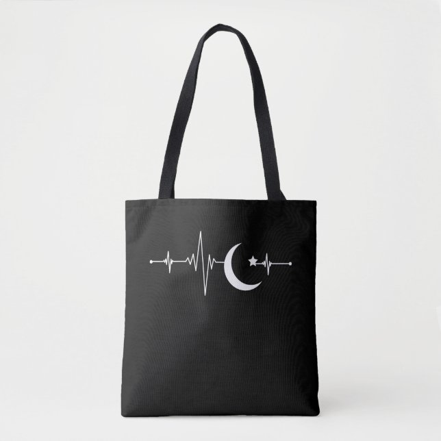 Bolso De Tela Ramadán Luna Islam latir musulmán creciente (Anverso)