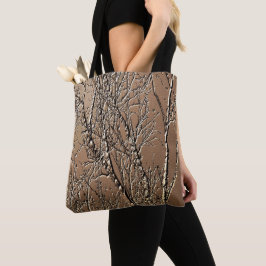 Bolso De Tela Ramas de árbol desnudo efecto esculpido Naturaleza