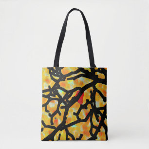 Bolso De Tela Ramas de árbol en otoño