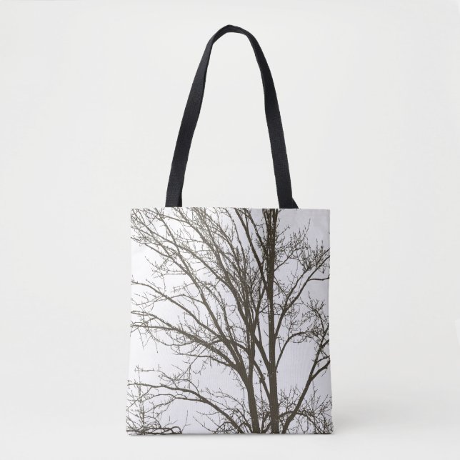 Bolso De Tela Ramas de árbol marrón (Anverso)