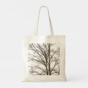 Bolso De Tela Ramas de árbol marrón rosado de Rubor