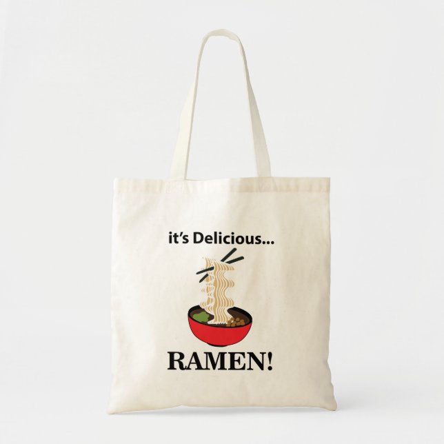 Bolso De Tela Ramen es el delicioso Ramen (Frente)