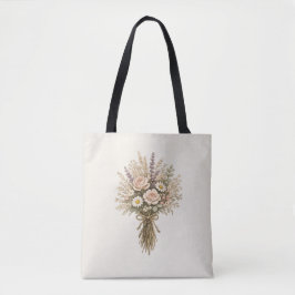 Bolso De Tela Ramo de flores silvestres vintage