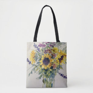 Bolso De Tela Ramo de girasol