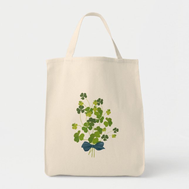 Bolso De Tela Ramo del trébol, el día de St Patrick (Frente)