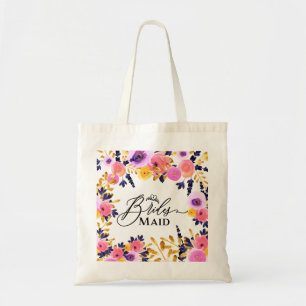 Bolso De Tela Ramo Floral - Dama de Honor