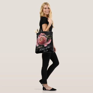Bolso De Tela Ramo Floral Rosa Romántico Madre de la Novia