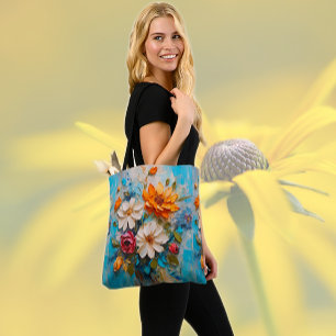 Bolso De Tela Ramo Pintado con Cuchillo