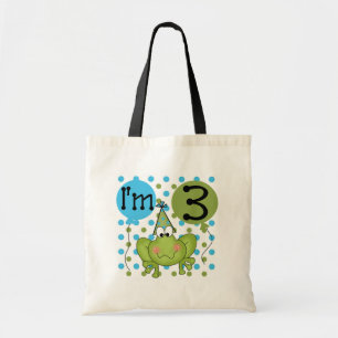 Bolso De Tela Rana azul Tercer camisas de cumpleaños y regalos