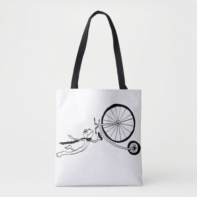 Bolso De Tela Rana Ciclista (Anverso)