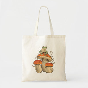 Bolso De Tela Rana con hongos