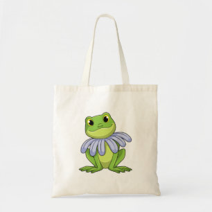 Bolso De Tela Rana con margarita