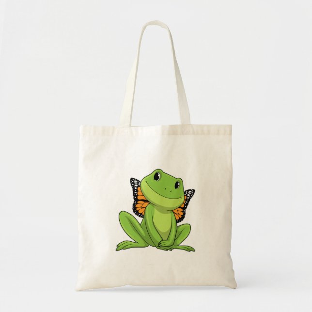 Bolso De Tela Rana con mariposa (Frente)