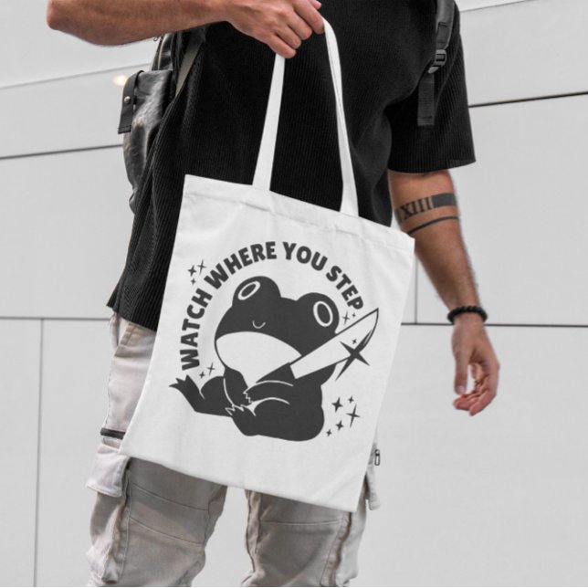 Bolso De Tela Rana Cute Knife (Subido por el creador)