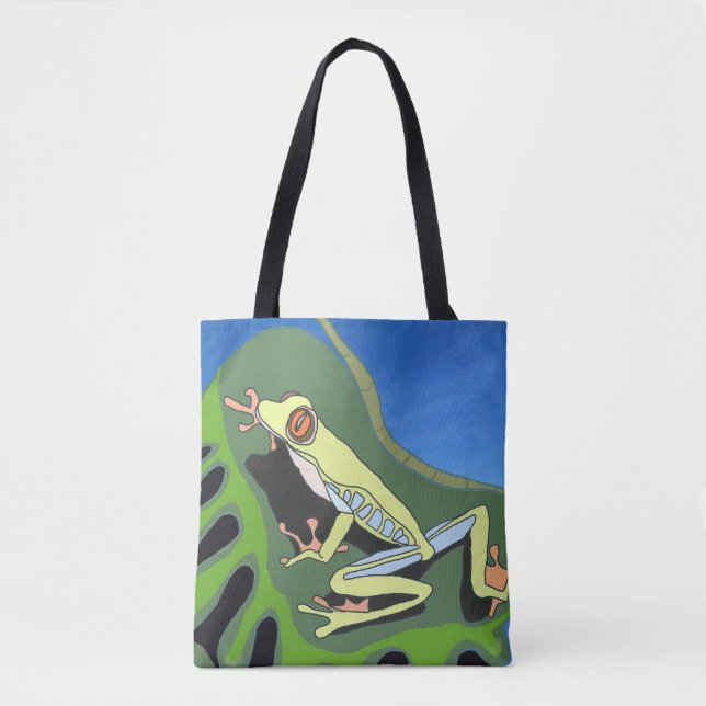Bolso De Tela Rana de árbol de escalada (Anverso)