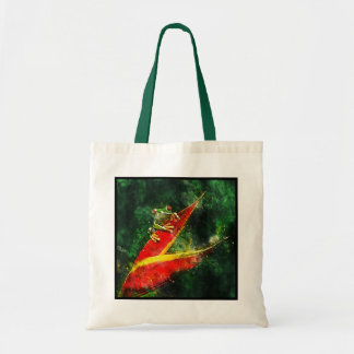 Bolso De Tela Rana de árbol rojo de Costa Rica artística