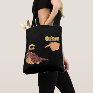 Bolso De Tela Rana Deshonesta Rana Divertida Meme Comportarse No
