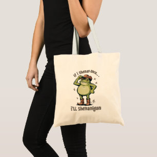 Bolso De Tela Rana divertida de salud mental traviesa 
