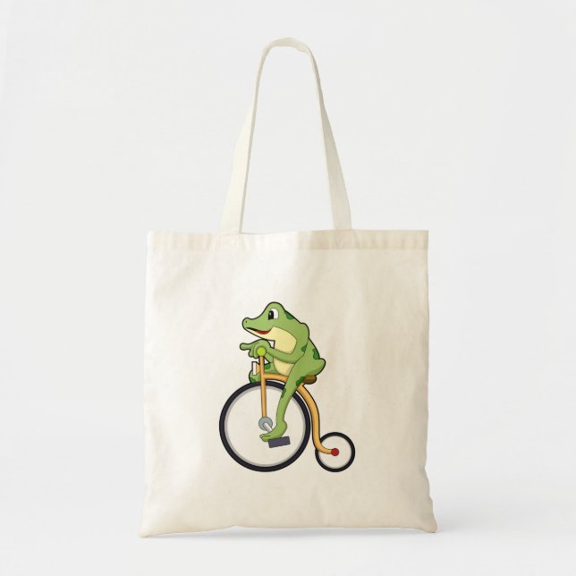 Bolso De Tela Rana en circo con bicicleta.PNG (Frente)