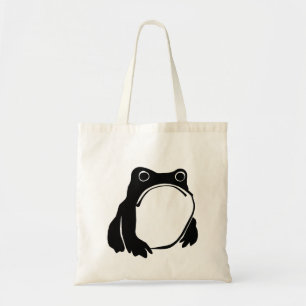 Bolso De Tela Rana gruñón dibujando arte japonés de Matsumoto Ho