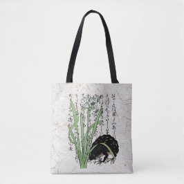 Bolso De Tela Rana Sapo Botánico Japonés del Siglo XVIII 