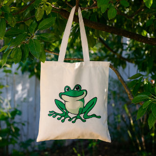 Bolso De Tela Rana verde