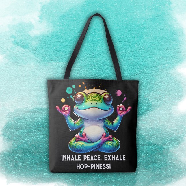 Bolso De Tela Rana verde inhalatoria moderna | (Subido por el creador)