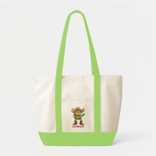 Bolso De Tela Rana Yeehaw Occidental Saludo Rana Chistoso Vaquer