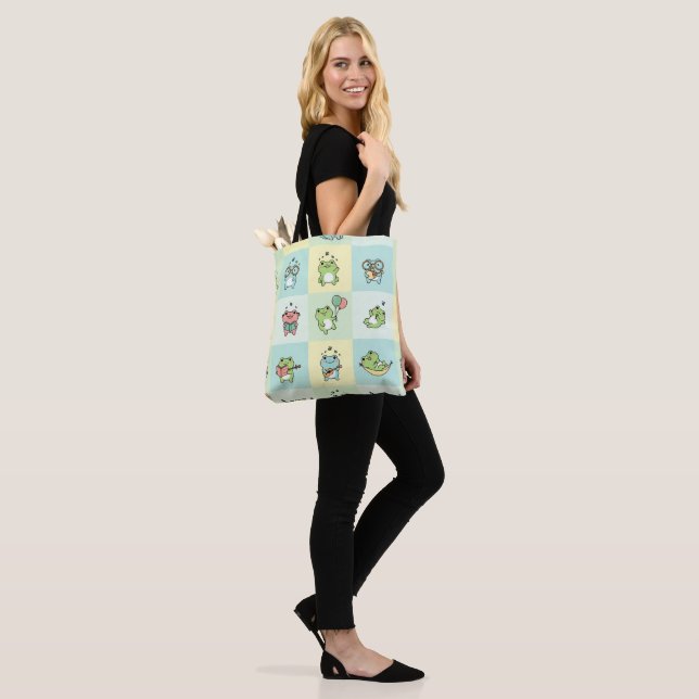 Bolso De Tela Ranas con pequeños hobbies (Puesto)