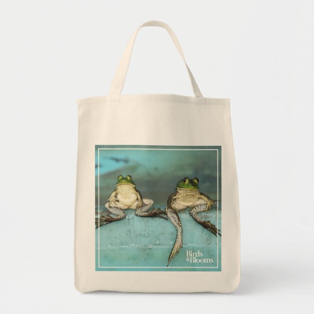Bolso De Tela Ranas que se sientan (Frente)