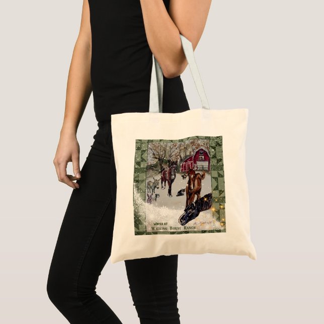 Bolso De Tela rancho de caballos de marcha (Anverso (producto))