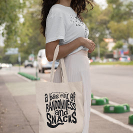 Bolso De Tela Randomness & Snacks Quirky Modern Stylish