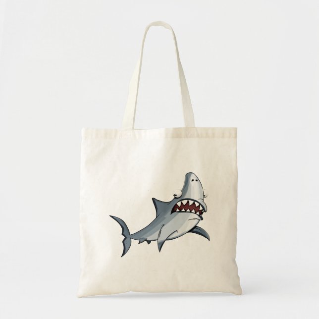 Bolso De Tela rango de diseño de tiburón (Frente)