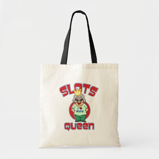 Bolso De Tela Ranuras Reina - Máquina de ranura Personalizar (Frente)