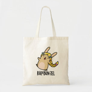 Bolso De Tela Rap-bun-zel Funny Bunny Pun