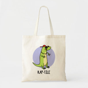 Bolso De Tela Rap-tile Funny Reptile Lizard Pun