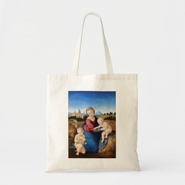 Bolso De Tela Raphael Raffaello Madonna y la Infantil Saint (Frente)