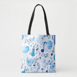 Bolso De Tela Rapsodia en Tote azul
