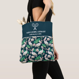 Bolso De Tela Raqueta de tenis Personalizado de impresión tropi