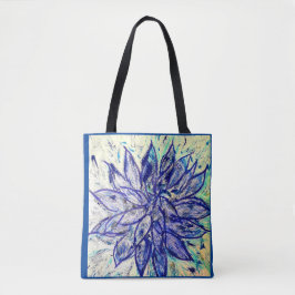 Bolso De Tela Rare Blue Dahlia