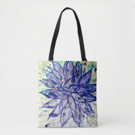 Bolso De Tela Rare Blue Dahlia