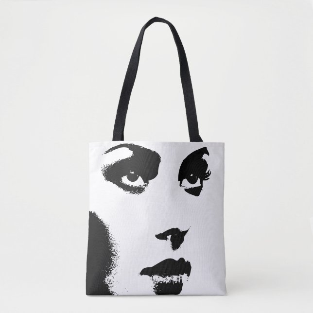 Bolso De Tela Rasgos de mujer negra (Anverso)