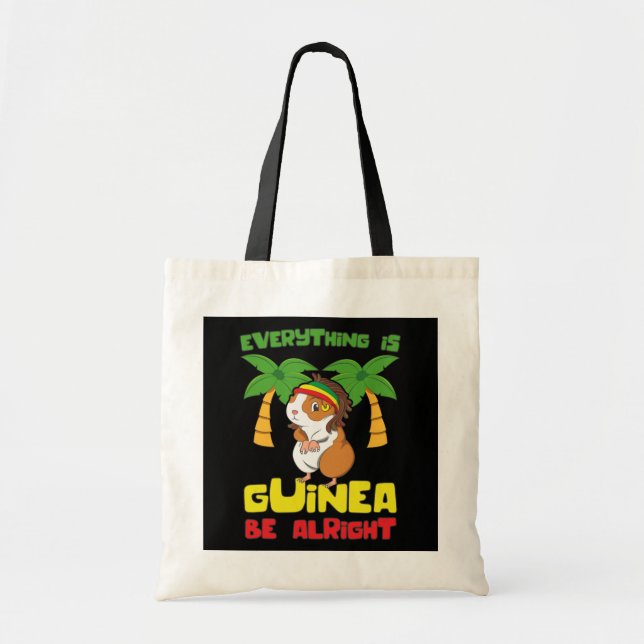 Bolso De Tela Rasta Guinea Pig (Frente)