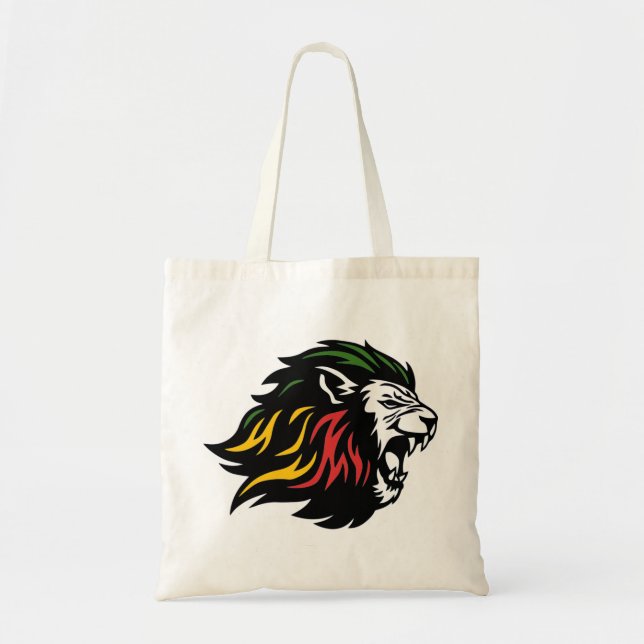 Bolso De Tela Rasta León de Judá (Frente)