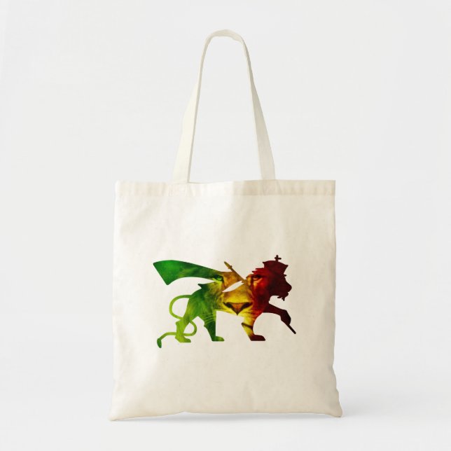 Bolso De Tela Rasta León de Judá (Frente)