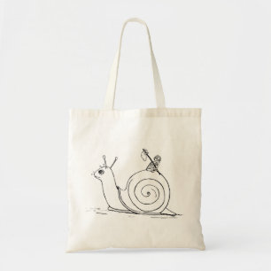 Bolso De Tela rastro del caracol