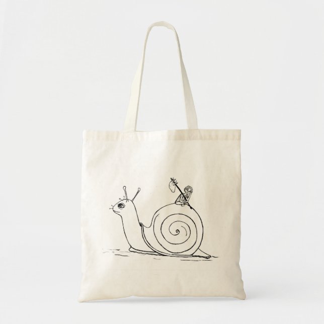 Bolso De Tela rastro del caracol (Frente)